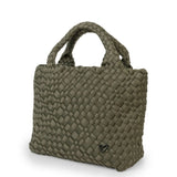 Brandon Small Woven Tote - Olive