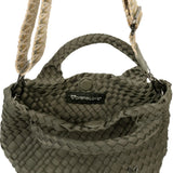 Brandon Small Woven Tote - Olive