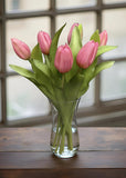 Fresh Touch Tulips - 12" Deep Blush