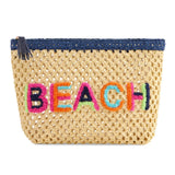 Pouch "Beach" Straw Zip
