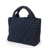 Brandon Small Woven Tote - Navy