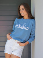 Lake Weekend Sweatshirt - Blue