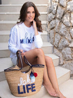 Lake Weekend Sweatshirt - White