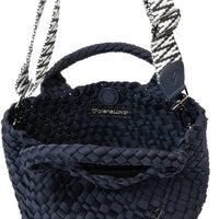 Brandon Small Woven Tote - Navy