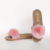 Pom Pom Slides - Pink Shimmer
