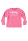 "Chasing Sunsets"  Sweatshirt - Bubblegum