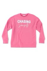 "Chasing Sunsets"  Sweatshirt - Bubblegum