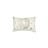 Metallic Cushion -  12x20" White