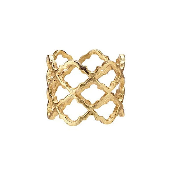 Lattice Napkin Ring Gold