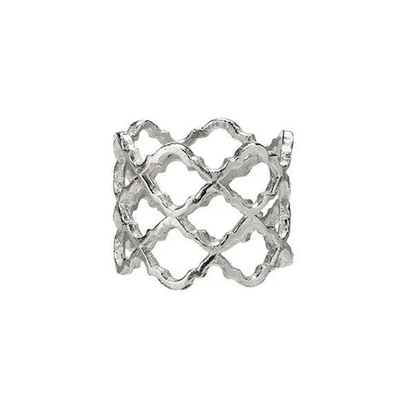 Lattice Napkin Ring Silver