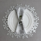 Nutcracker Napkin Ring Set/4 -  Silver