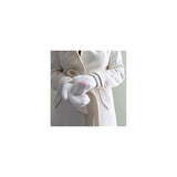 Heart Mittens -  Cream W/Pink