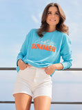 "Endless Summer"  Sweatshirt - Aqua