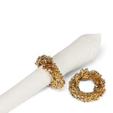Beaded Napkin Ring-Gold