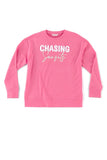 "Chasing Sunsets"  Sweatshirt - Bubblegum