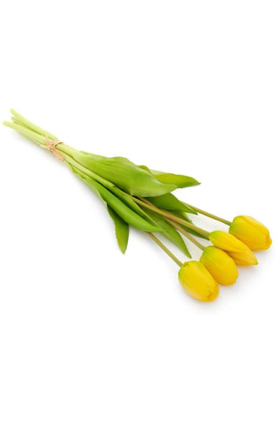 Real Touch Tulip Bundle - 16" Yellow