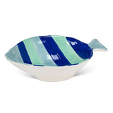 Large Striped Fish Bowl