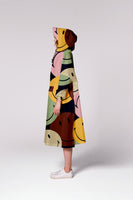 RainKiss Rain Poncho - Retro Smiley