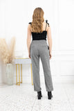 Brushed Print Pants - Check