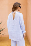 Ring Detail Top (Powder Blue)
