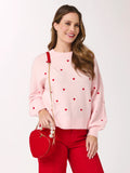 Hearts Sweater - Blush