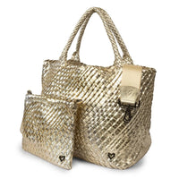 London Large Woven Tote - Gold