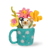 Kitten & Flowers in Mug