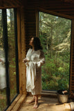 Linen Robe O/S - Ivory