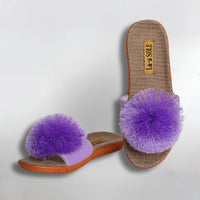 Pom Pom Slides - Lilac