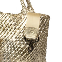 London Large Woven Tote - Gold