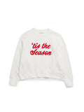 Tis The Season/Fa La La Relaxed Sweatshirt - Ivory