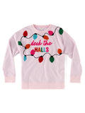Deck The Halls Sweatshirt - Shimmer Blush