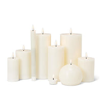 LED Pillar Candle - Sand 3x5"H