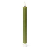 LED Taper Candle (Set of 2) - Green