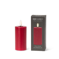 LED Pillar Candle - Red 2x4"H