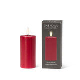 LED Pillar Candle - Red 2x4"H