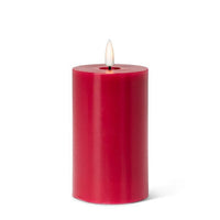 LED Pillar Candle - Red 3x5"H