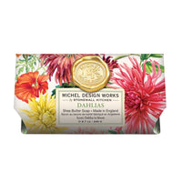 Dahlias Large Bath Soap Bar