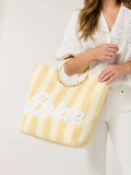 Tote "Bride" Stripped Natural