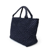 London Large Woven Tote - Navy