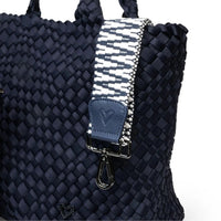 London Large Woven Tote - Navy