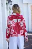 Expressionist Jacket - Red Abstract Design