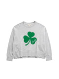 Shamrock "Lucky" Relaxed Sweatshirt - Grey