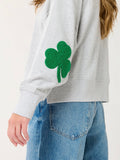 Shamrock "Lucky" Relaxed Sweatshirt - Grey