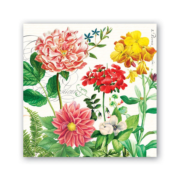 Poppies and Posies Cocktail Napkin