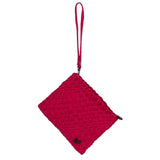 Brandon Small Woven Tote - Cranberry Red