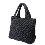 Brandon Small Woven Tote - Black Onyx