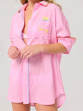 Cover-Up Shirt "Vacay" - Pink