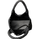 Brandon Small Woven Tote - Black Onyx