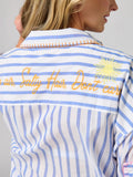 Cover-Up Shirt "Beach"  - Blue Stripes
